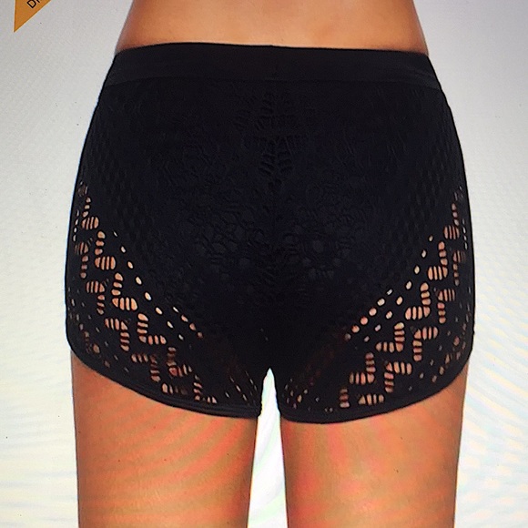 MODLILY DESIGN HIGH WAIST LACE SWIMWEAR SHORT(NWT) - Picture 4 of 5